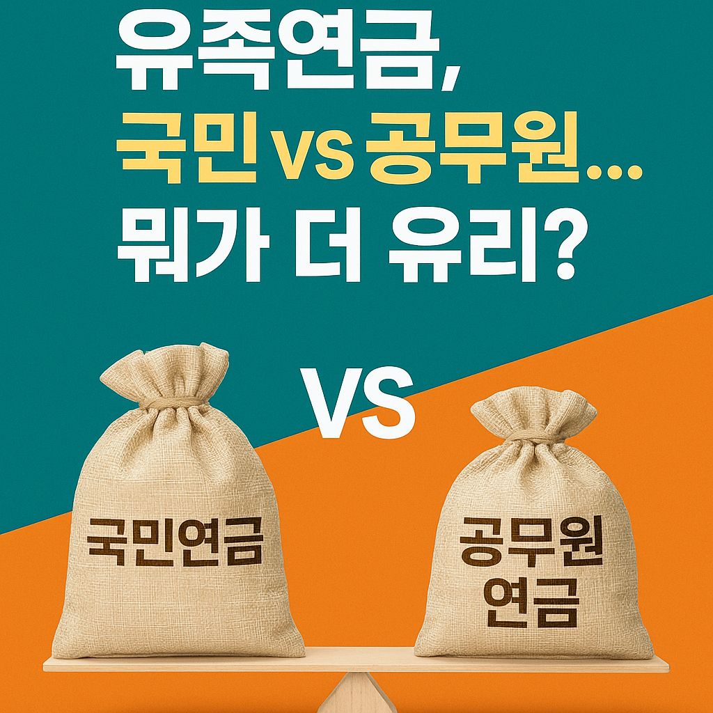 2025 유족연금 비교 분석 가이드 (국민연금 vs 공무원연금)