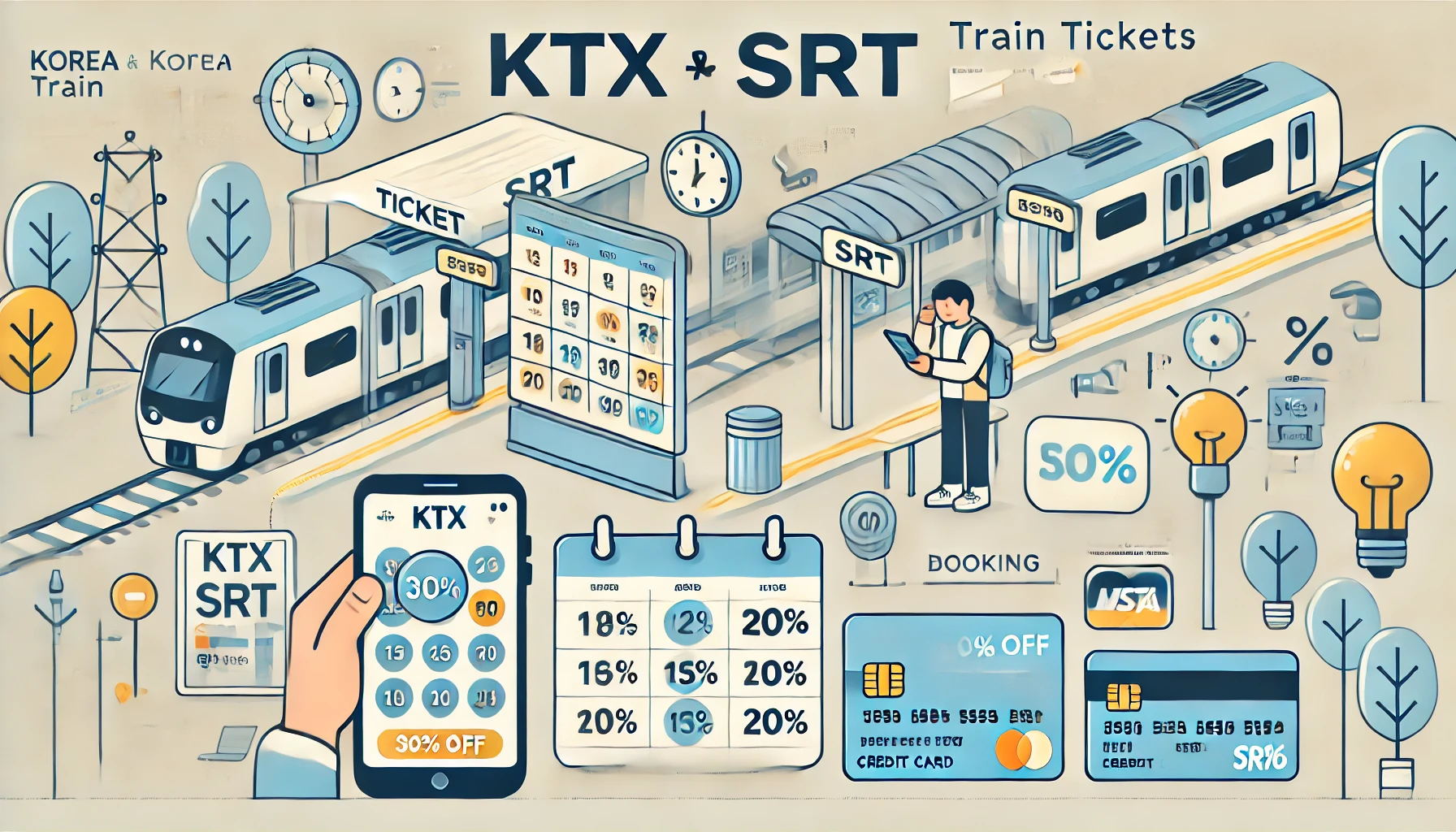 KTX, SRT 기차표 예매 싸게하는 방법 총정리