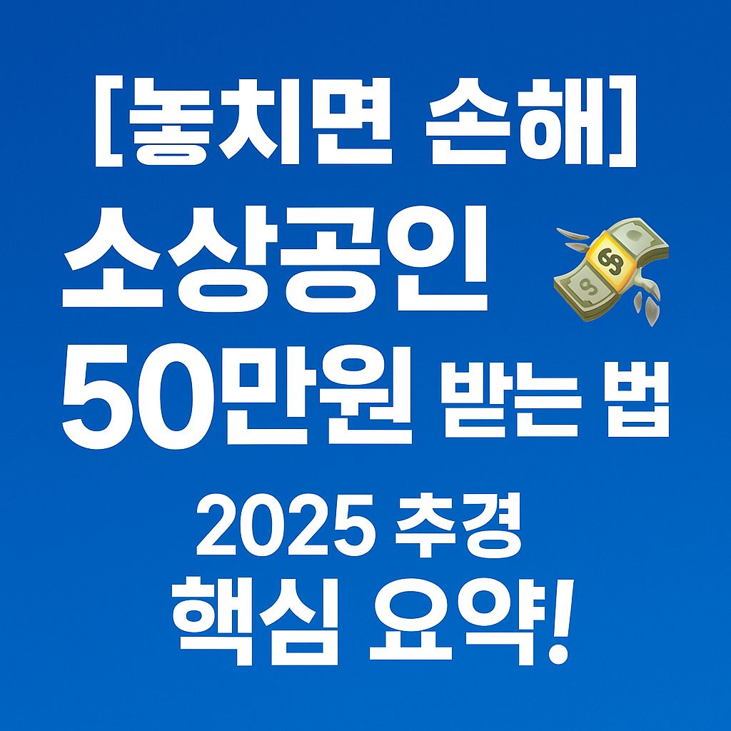 소상공인 50만원 추경안
