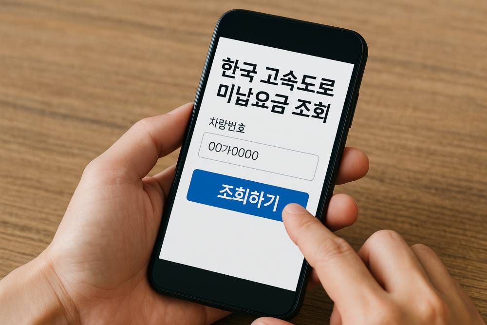 고속도로 미납요금 조회