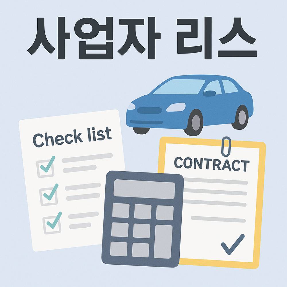 사업자 리스 종류 조건 장단점