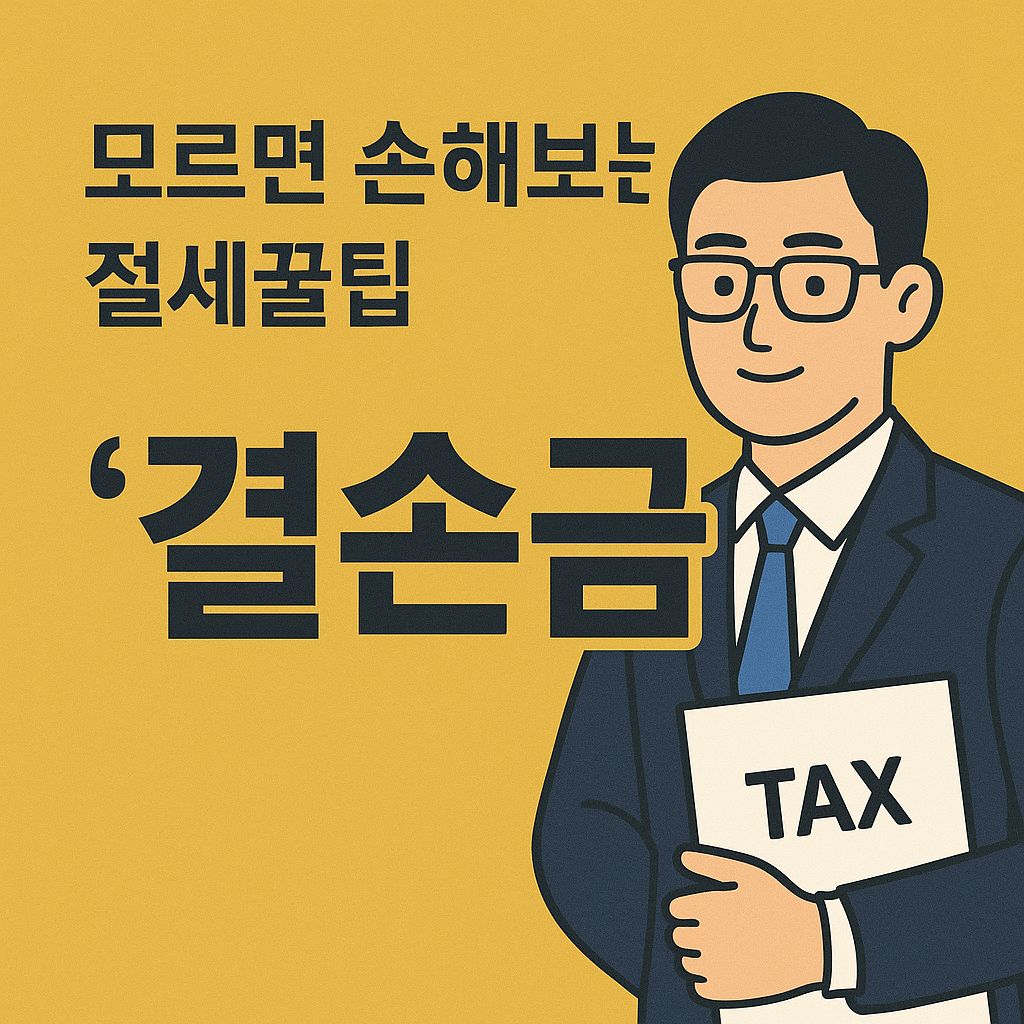 모르면 손해보는 절세꿀팁 결손금