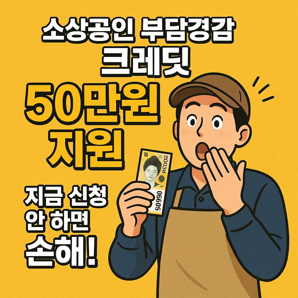소상공인 부담경감 크레딧 지급 일정 방법
