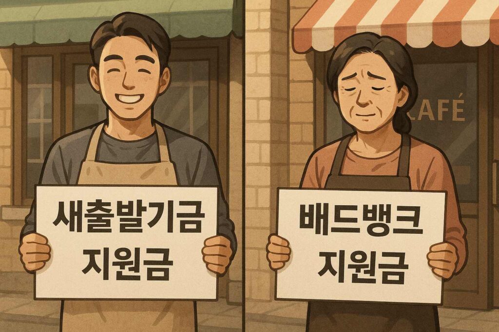 배드뱅크 새출발기금과 차이점