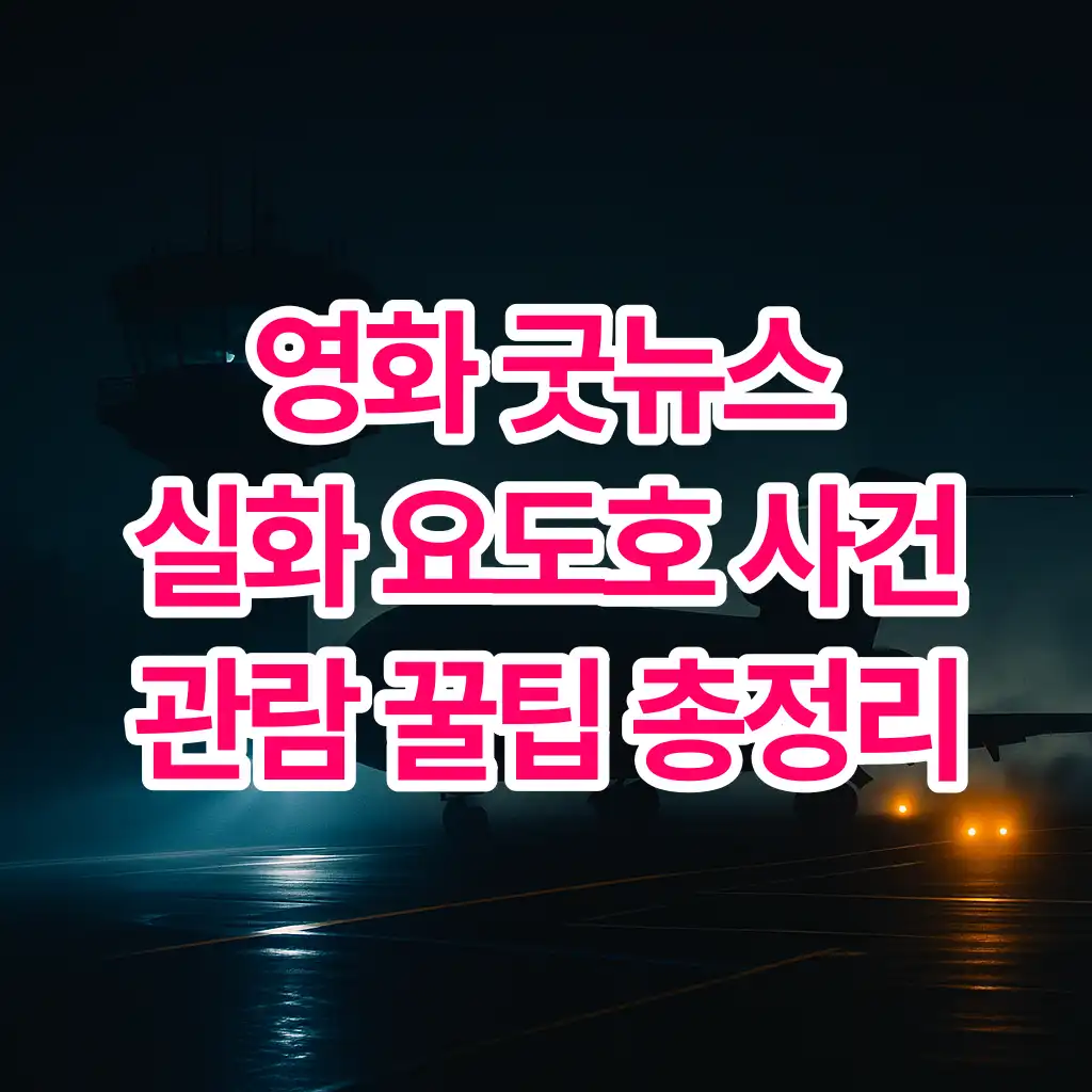 넷플릭스 영화 굿뉴스 후기 요도호 사건 실화 총정리
