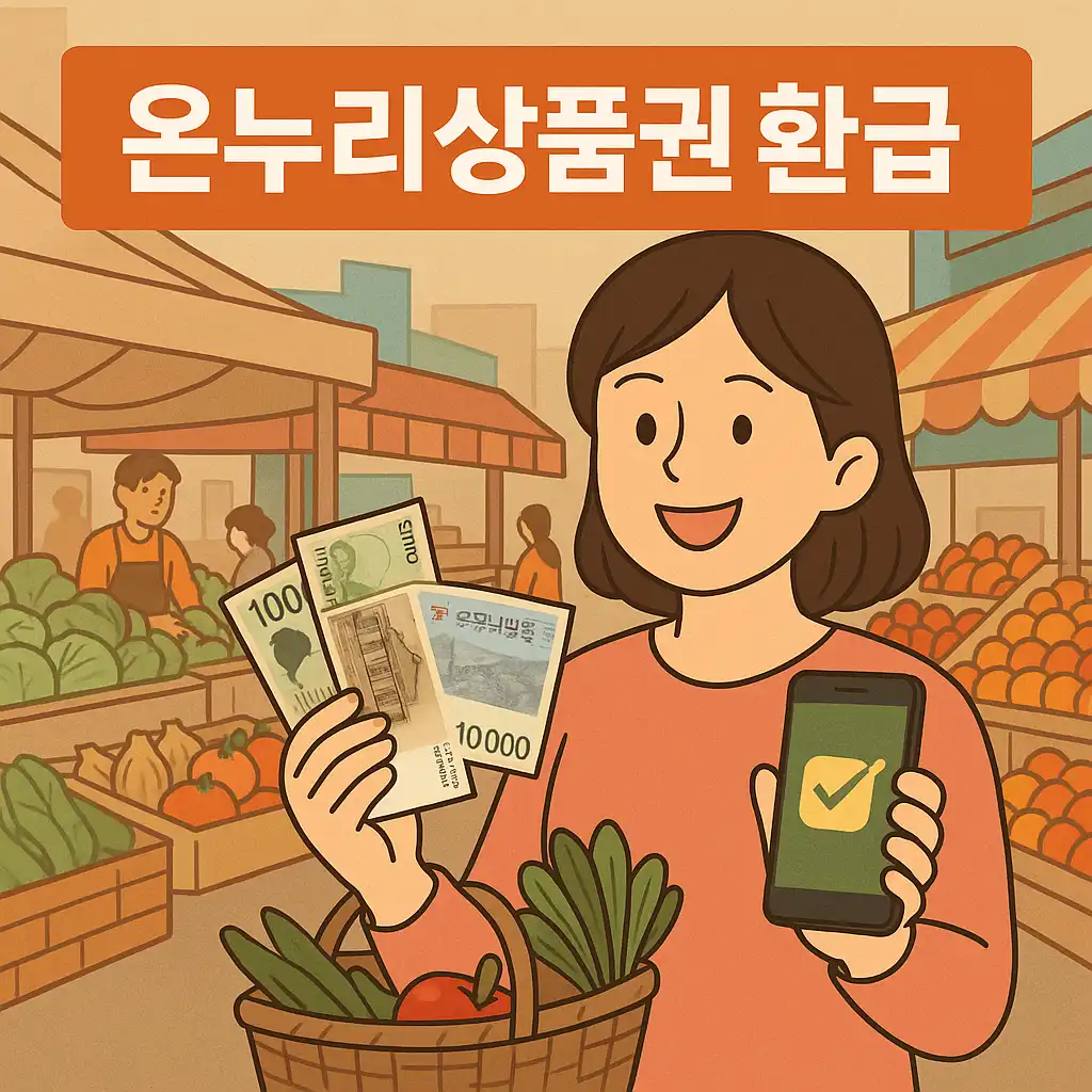 디지털 온누리 상품권 환급