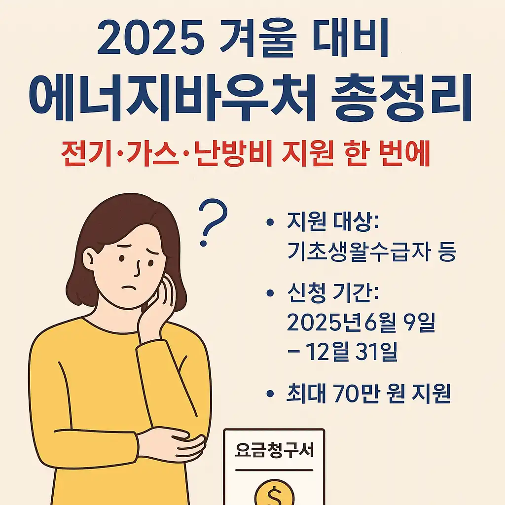 에너지바우처로 전기세 가스비 난방비 절약하는 법