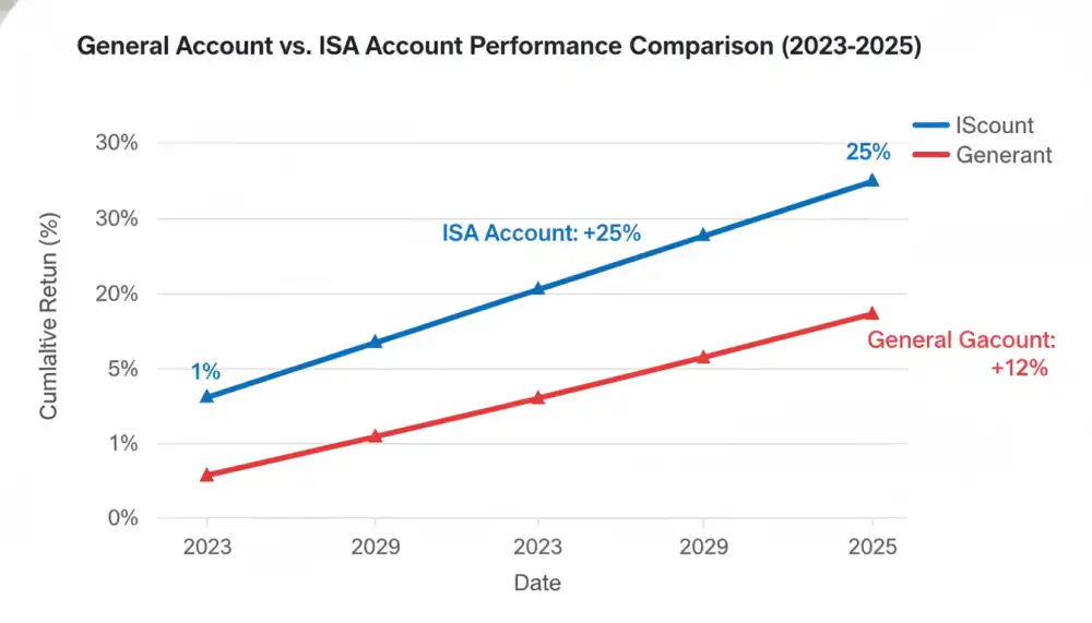 일반계좌와 ISA 계좌의 수익률 차이