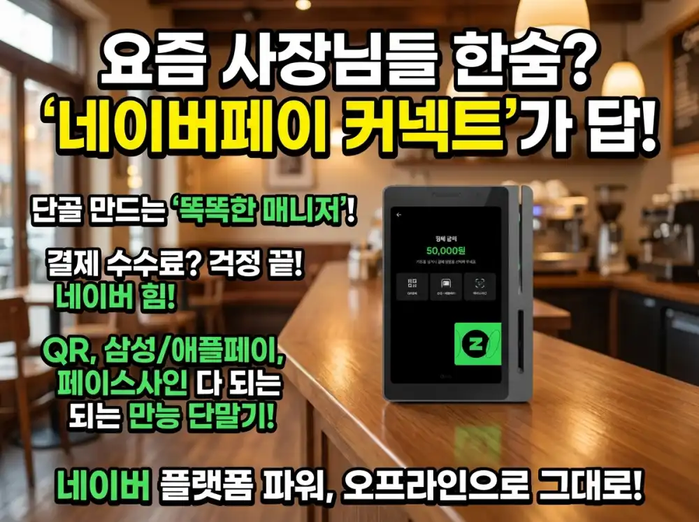 네이버페이 커넥트 수수료 단말기 가격 신청방법