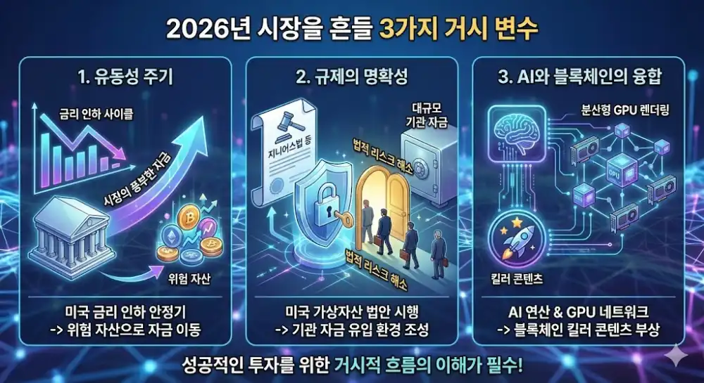 2026년 코인 시장 거시 변수 3가지