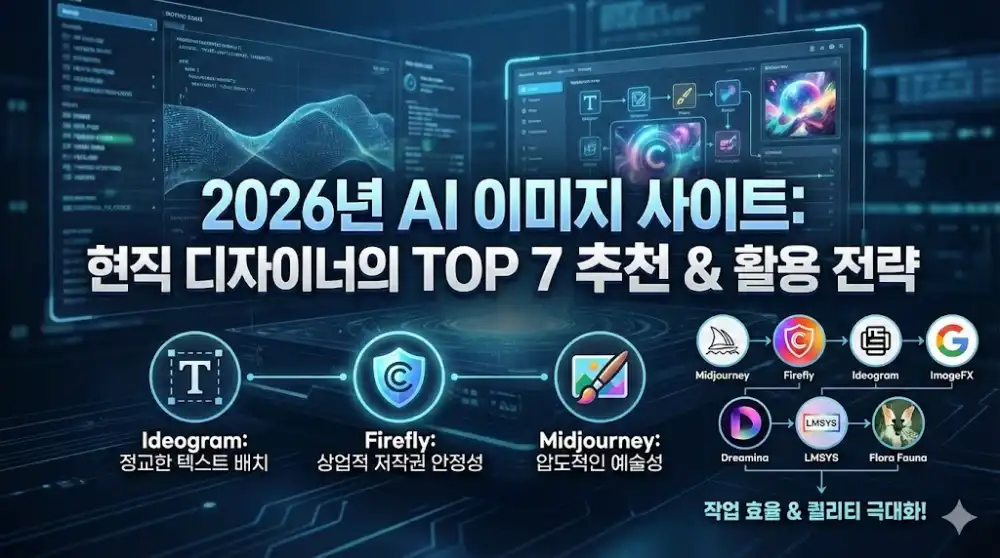 AI 이미지 생성 사이트 추천 및 현직 디자이너가 뽑은 TOP 7