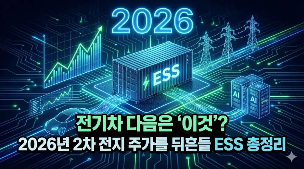 2026년 ESS 에너지저장장치 주가 전망 총정리