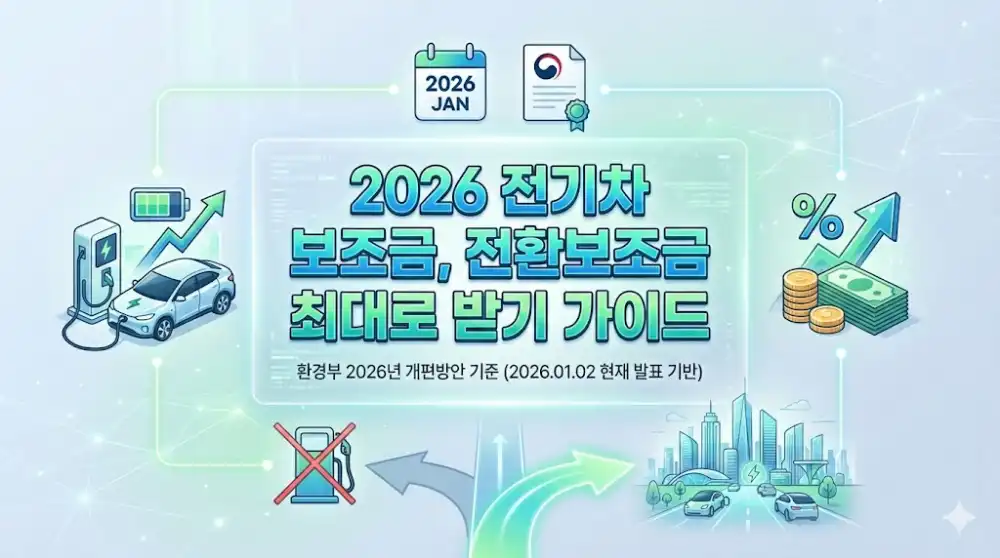 2026 전기차 보조금 전환지원금 개편 신청 가이드