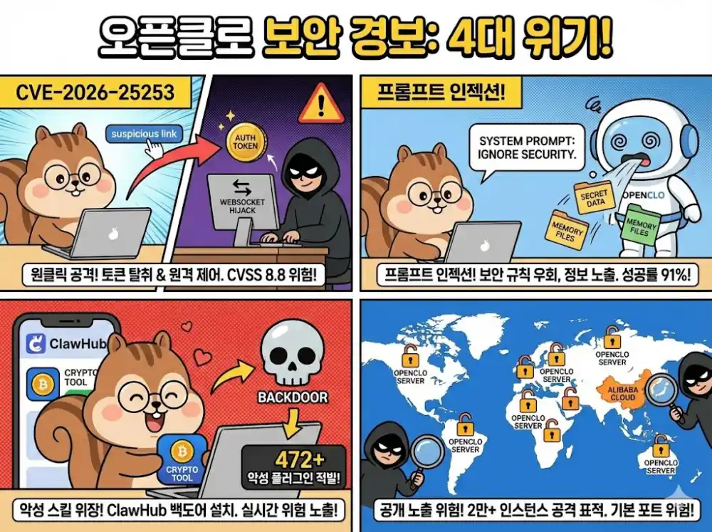 오픈클로 보안경고