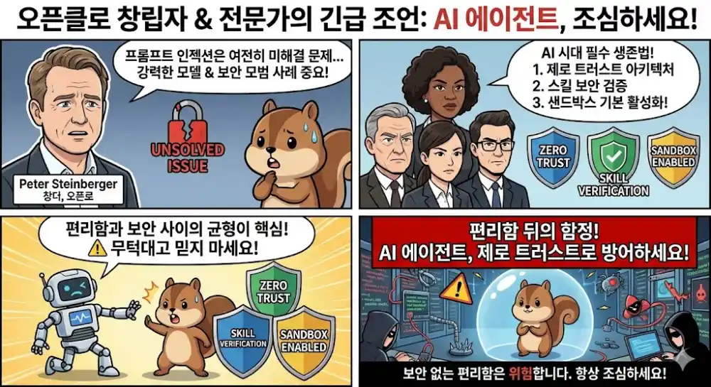오픈클로 창업자 긴급 조언