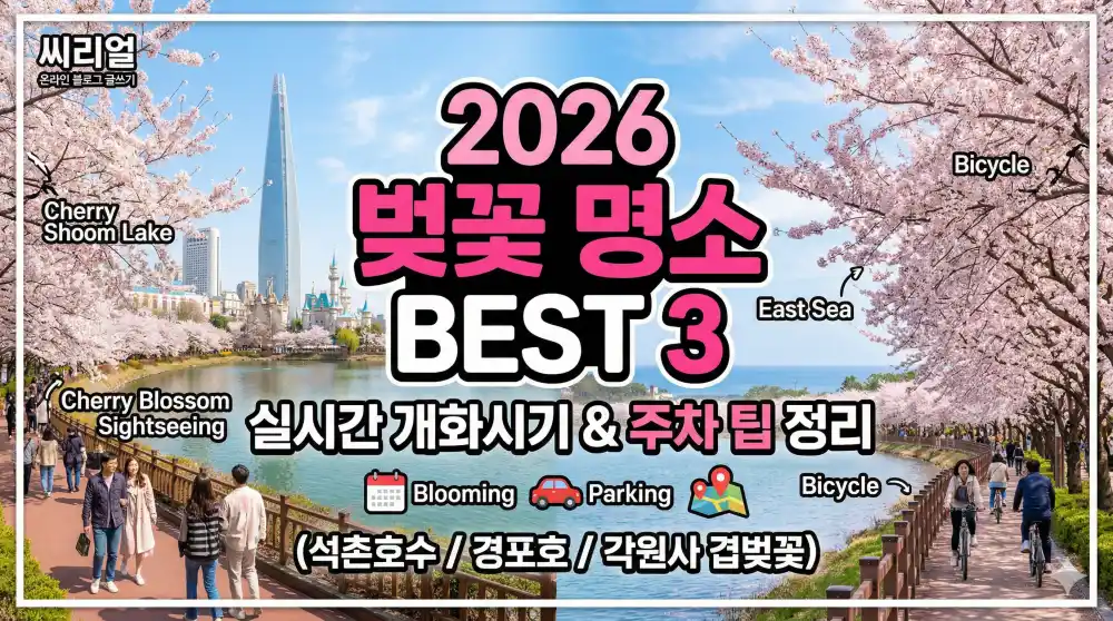 벚꽃 명소 베스트 3