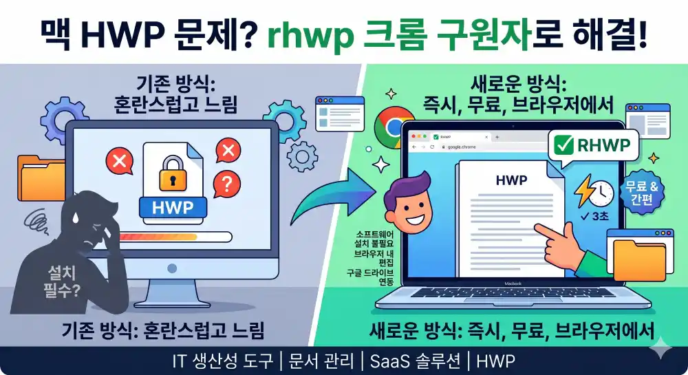 맥 hwp rhwp 크롬 확장 프로그램