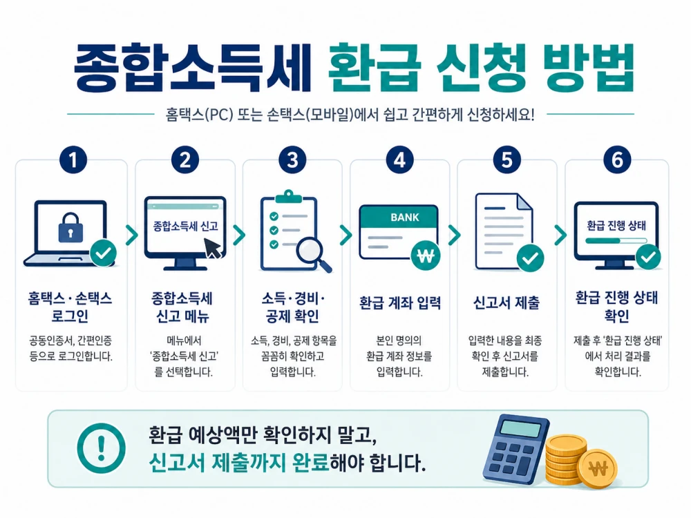 종합소득세 환급 신청 방법