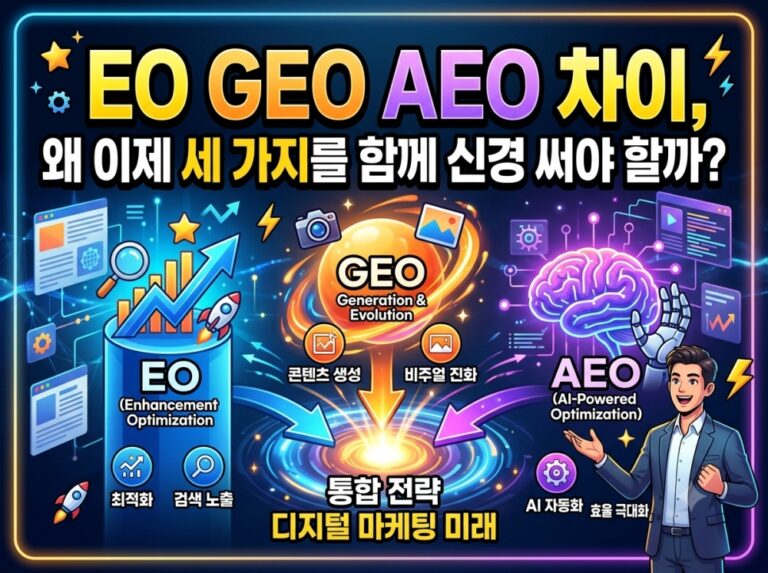 SEO AEO GEO 쉽게 정리