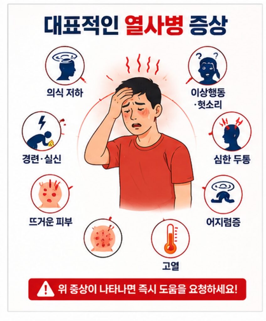 대표적인 열사병 증상