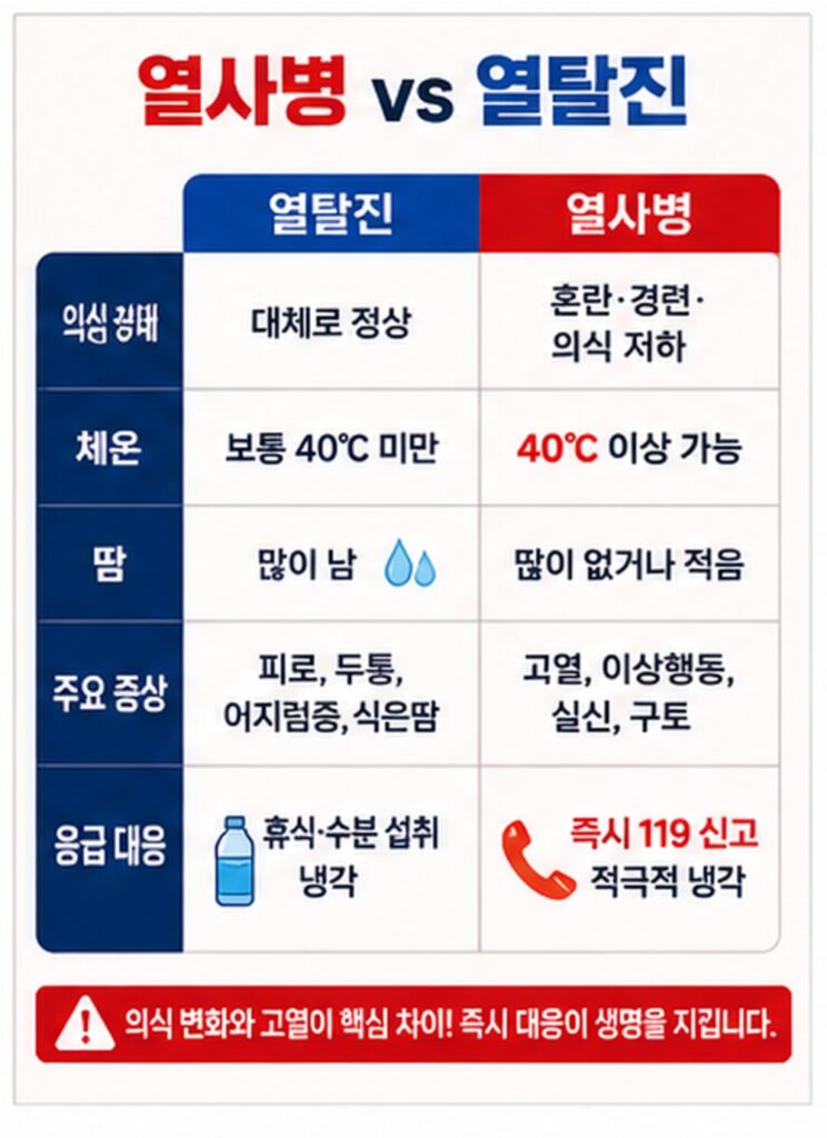 열사병과 열탈진