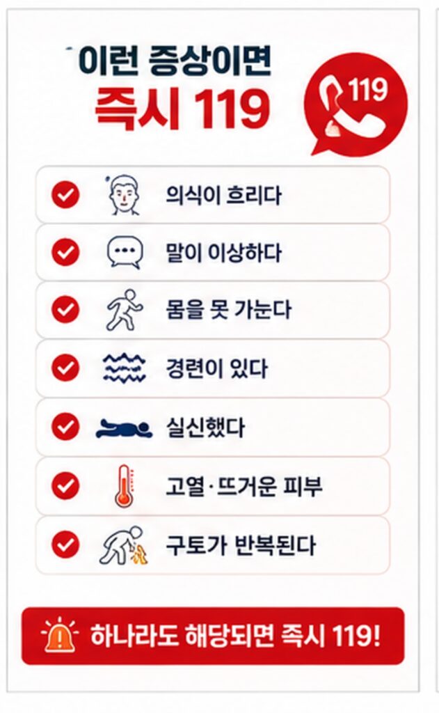 열사병 증상 119신고