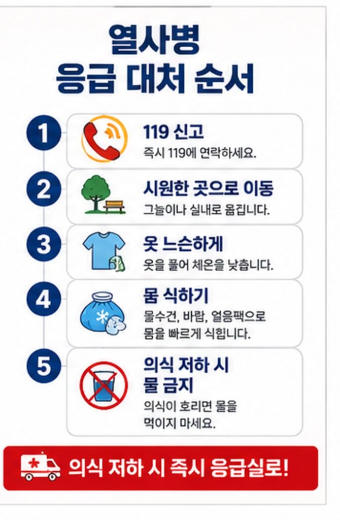 열사병 응급대처 순서