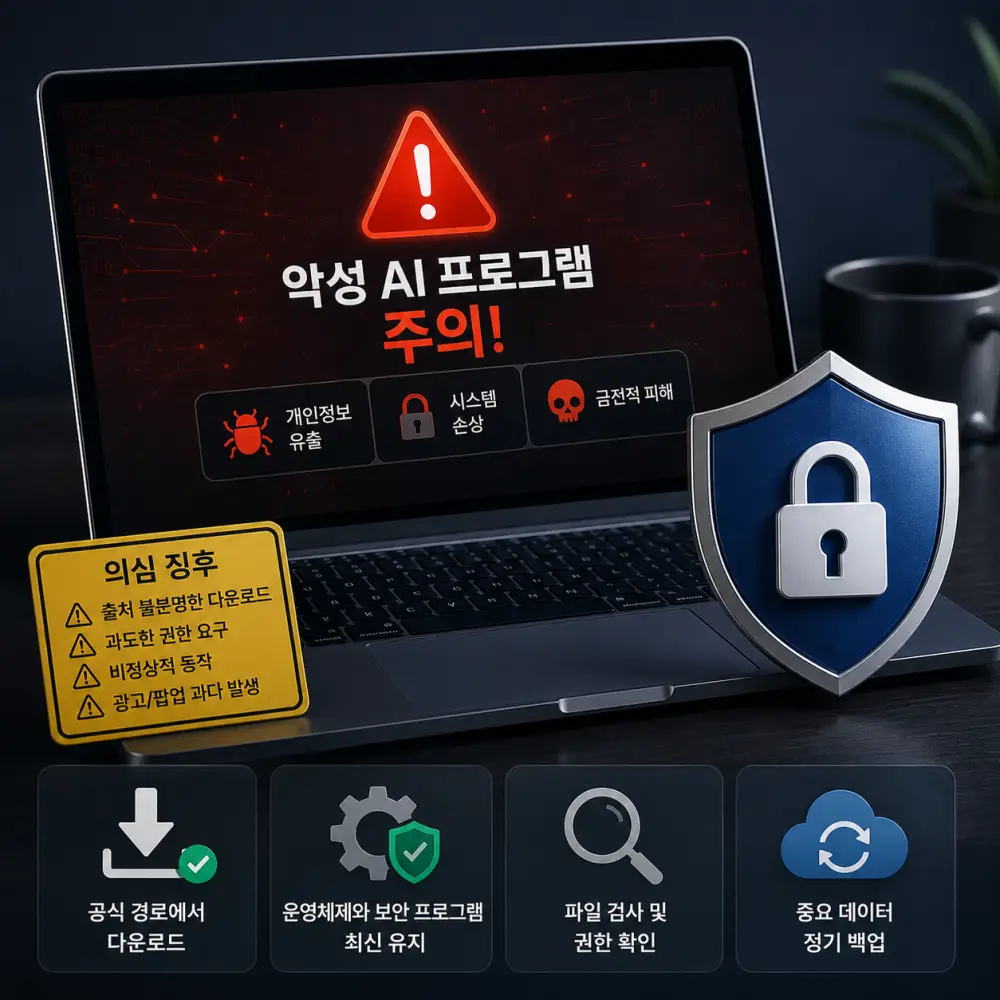 시스템 손상 의심 징후