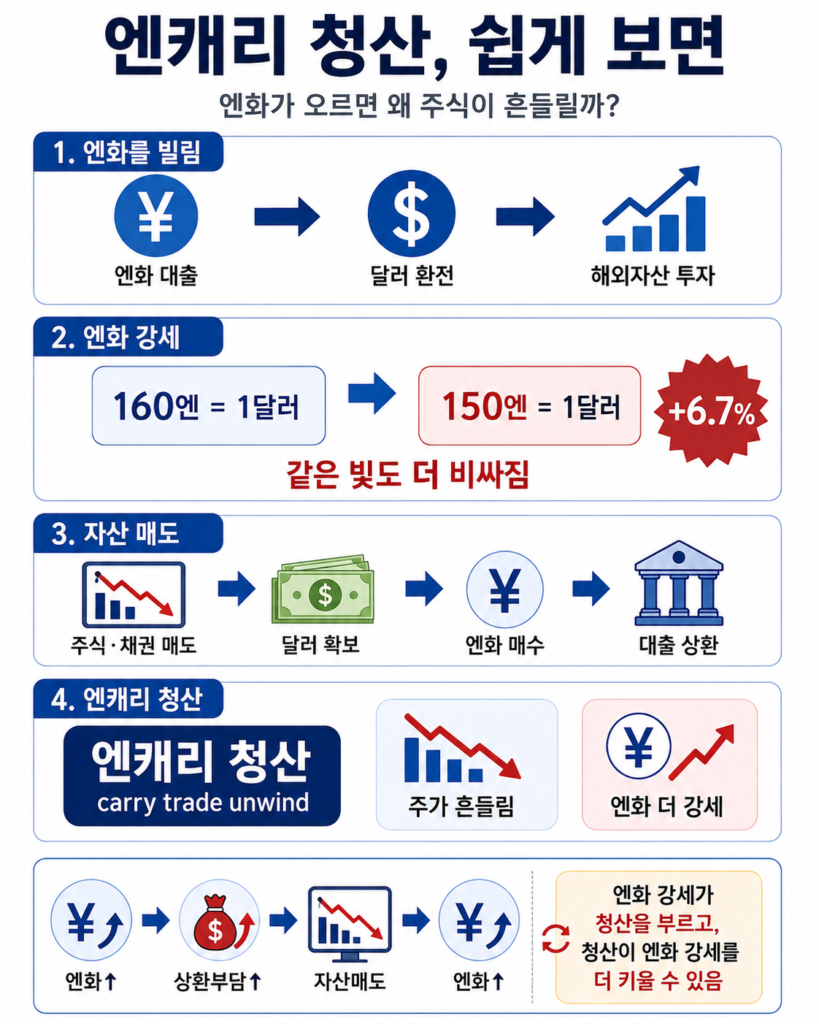 엔캐리 청산은 무엇인가