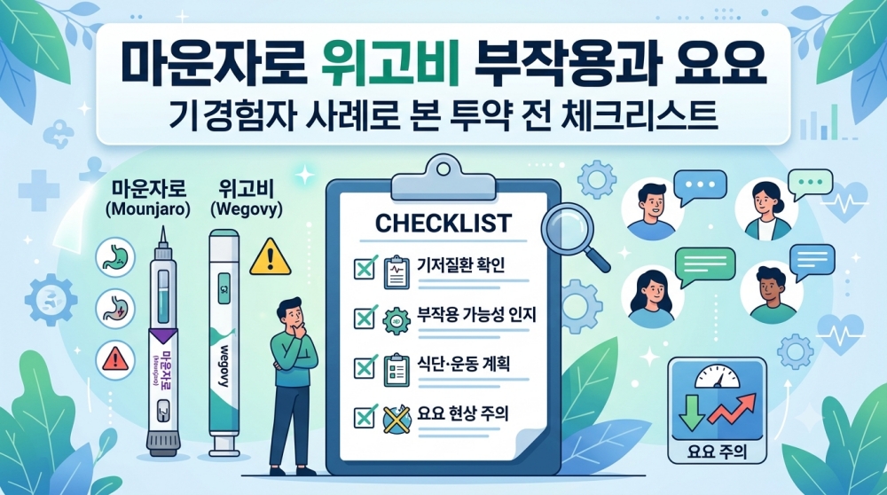 마운자로 위고비 부작용과 요요