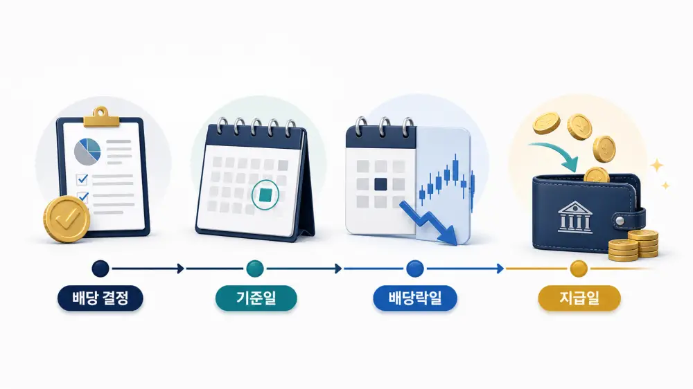 주식 배당금 지급 일정의 전체 흐름