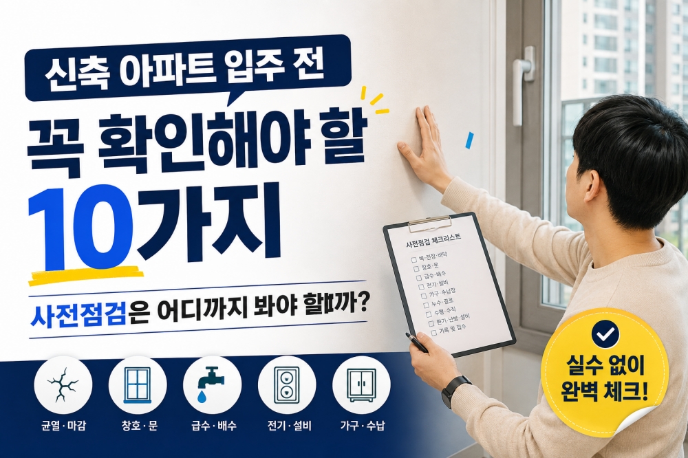 신축 아파트 입주 전 사전점검