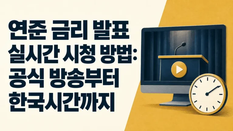 연준-금리-발표-실시간-시청