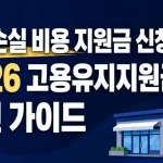 휴업손실 비용 지원금 신청 방법