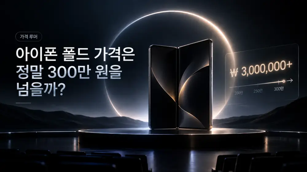 아이폰 폴드 가격 300만원 예상