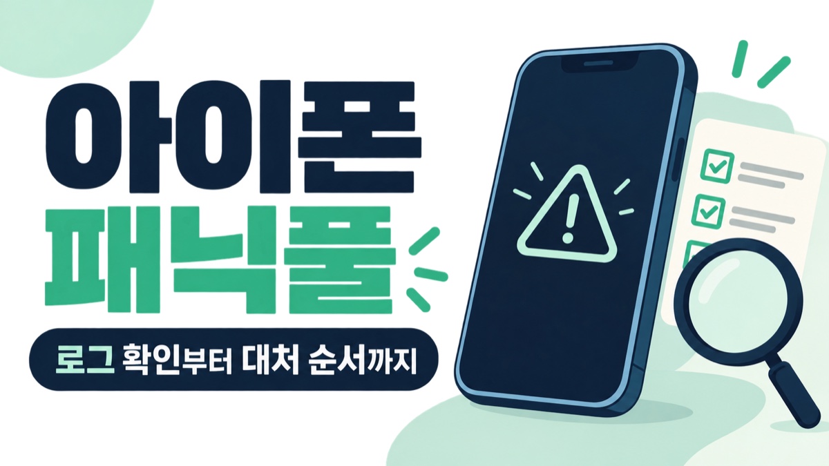 아이폰 패닉풀 로그 확인부터 대처 순서까지 안내 썸네일