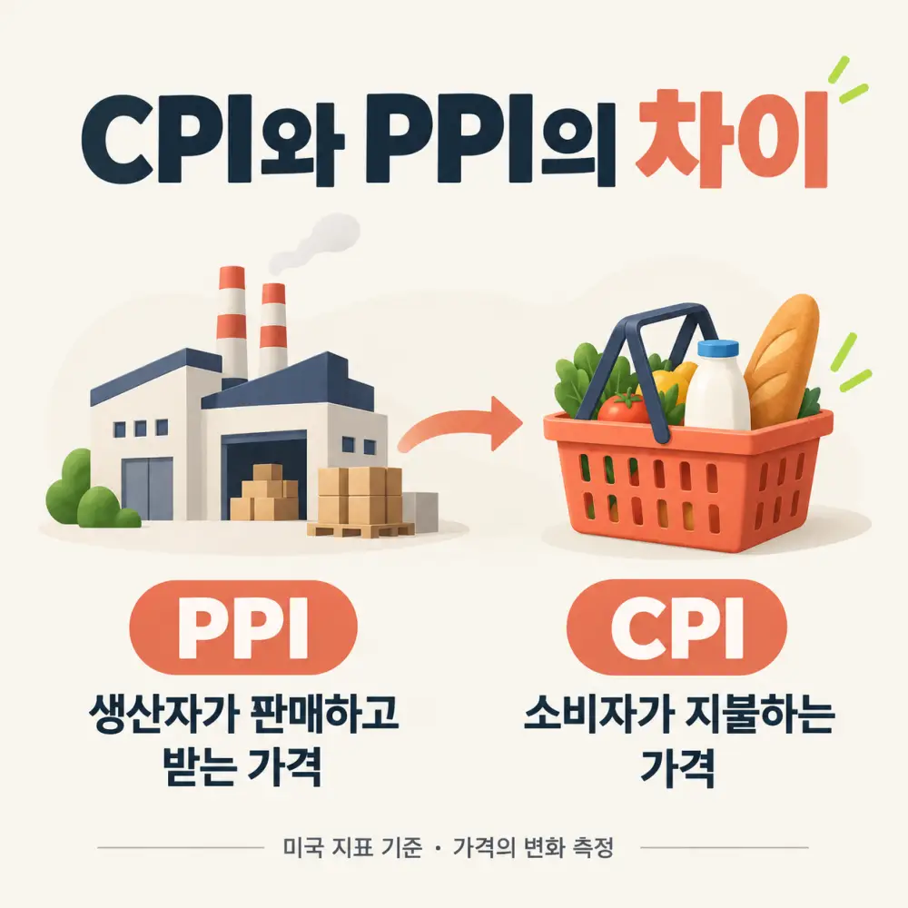 CPI와 PPI 차이 비교