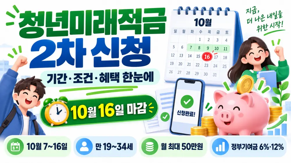 청년미래적금 2차 신청 가이드